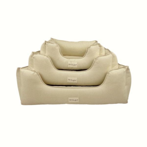 Pet Comfort Alpha Zeugma Açık Sarı Kedi ve Köpek Yatağı