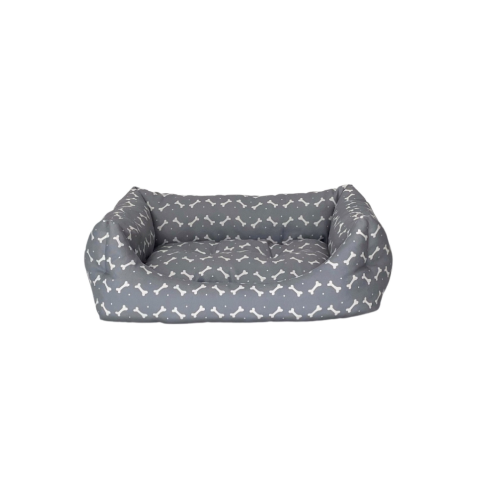Pet Comfort Uniform Bone Gri-Beyaz Kedi ve Köpek Yatağı