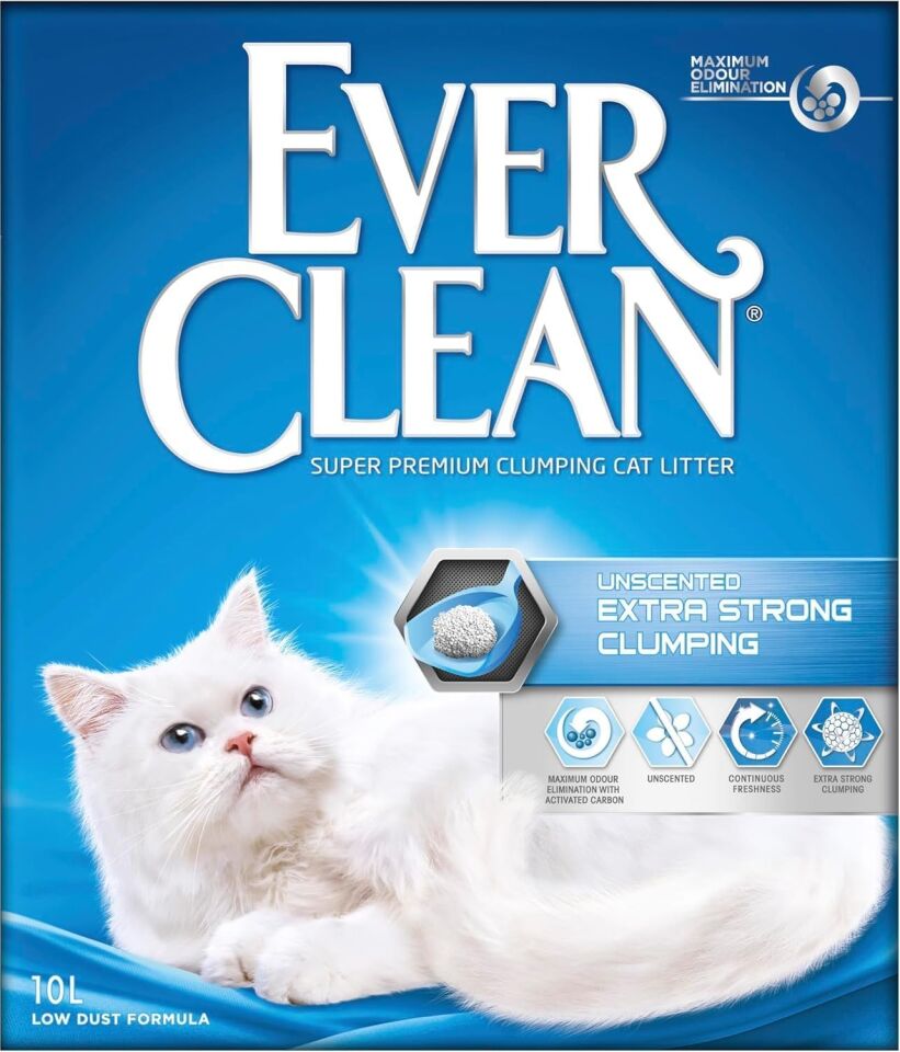 Ever Clean Extra Strength Ekstra Güçlü Kokusuz Topaklanan Kedi Kumu 10 lt