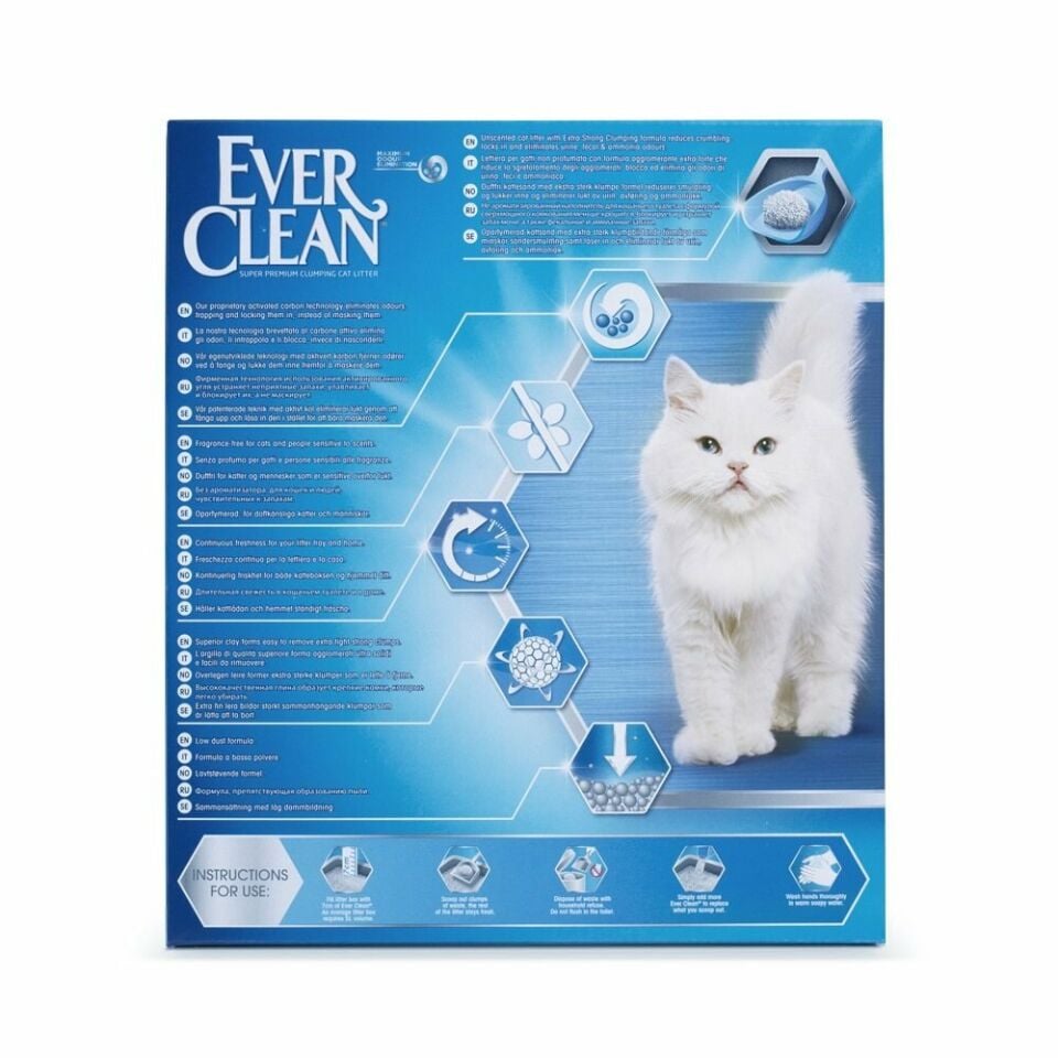 Ever Clean Extra Strength Ekstra Güçlü Kokusuz Topaklanan Kedi Kumu 10 lt