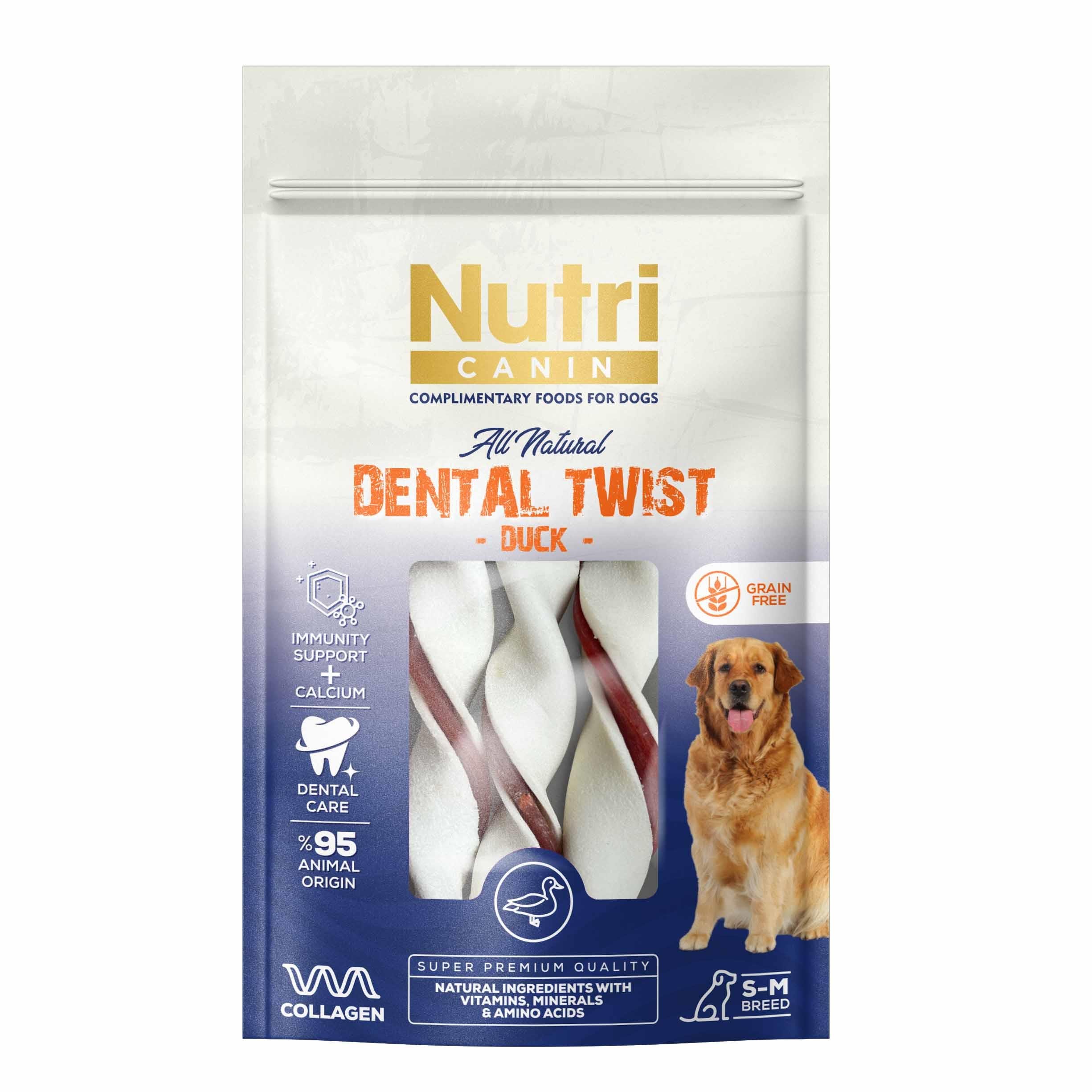 NUTRI CANIN ÖRDEK ETLİ DENTAL KEMİK 80 GR