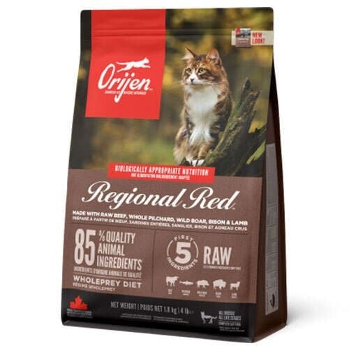 Orijen Regional Red Kırmızı Etli Tahılsız Kedi Maması 1,8 Kg
