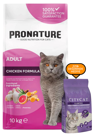 Pronature Tavuklu ve Pirinçli Yetişkin Kedi Maması 10 Kg