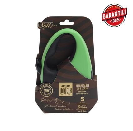 DOGGİE OTOMATİK UZATMA TASMASI SOFT SERİ YEŞİL 15KG/5MT