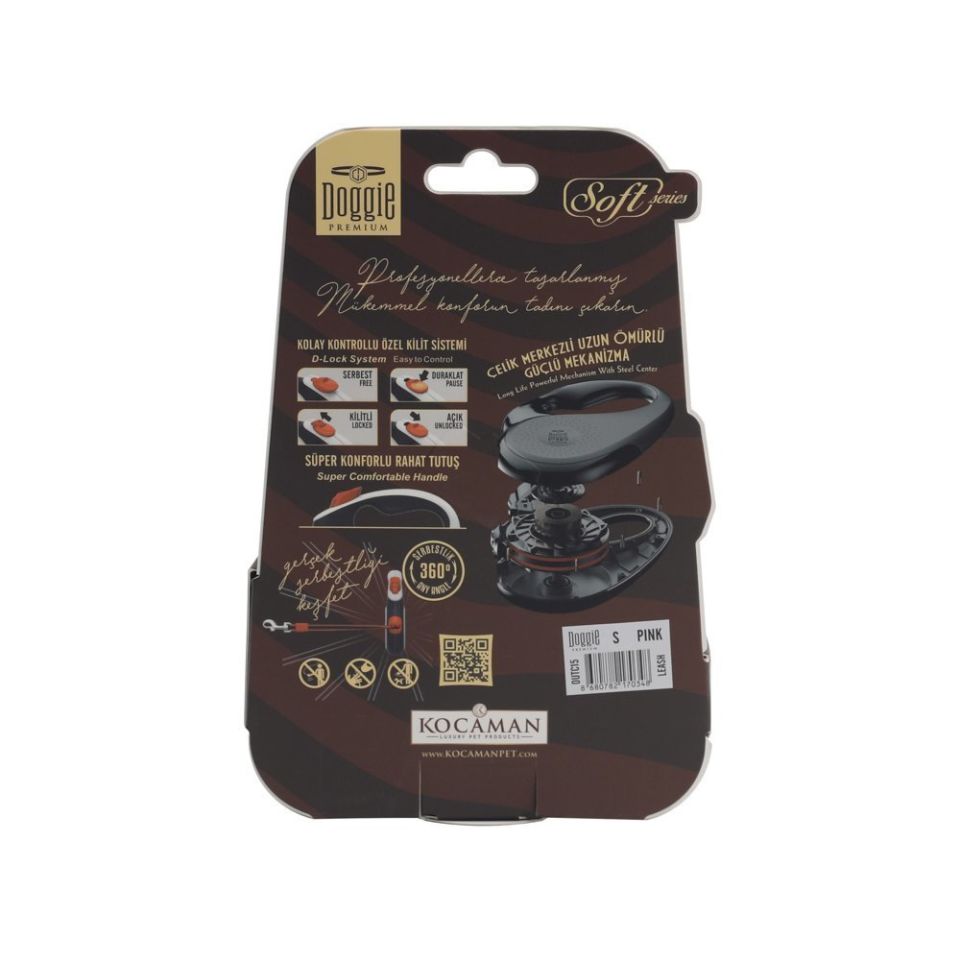 DOGGİE OTOMATİK UZATMA TASMASI SOFT SERİ YEŞİL 15KG/5MT