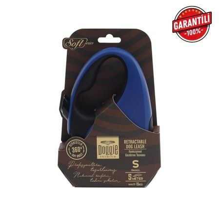 DOGGİE OTOMATİK UZATMA TASMASI SOFT SERİ ROYALMAVİ 15KG/5MT
