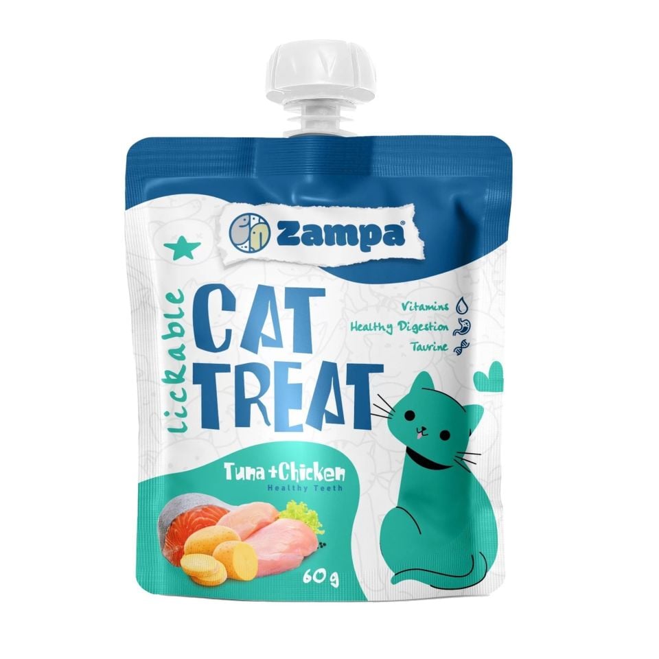 Zampa Ton Balıklı ve Tavuklu Kedi Ödül Pudingi 60gr