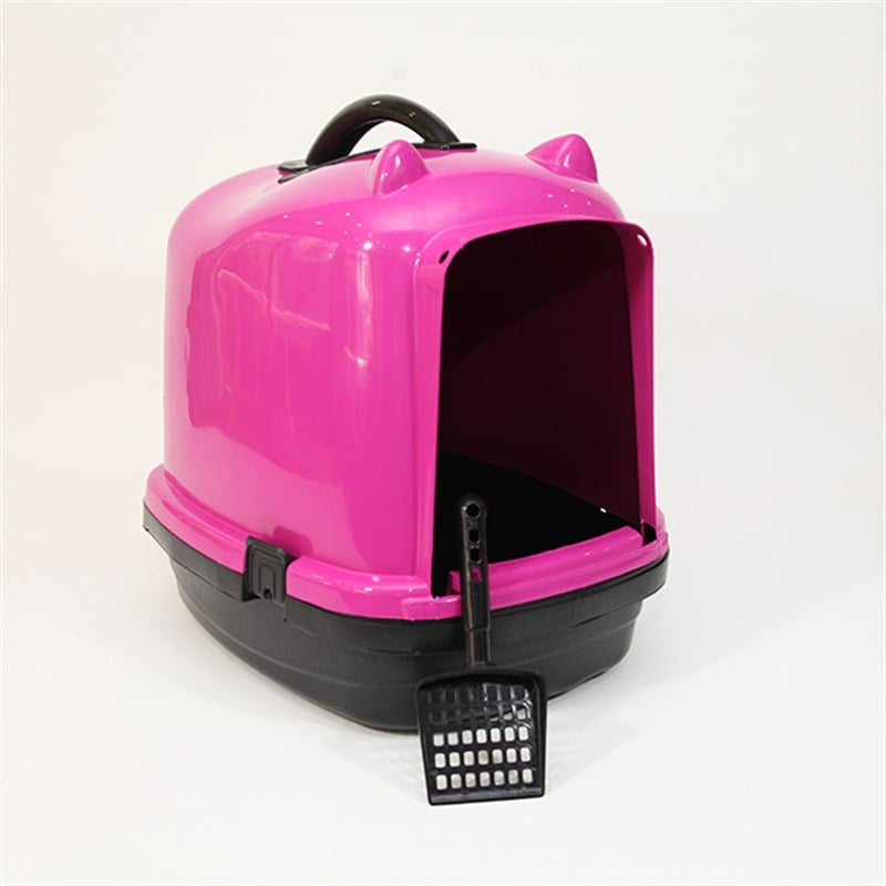 Pet Style Comfort Kapalı Kedi Tuvaleti Pembe