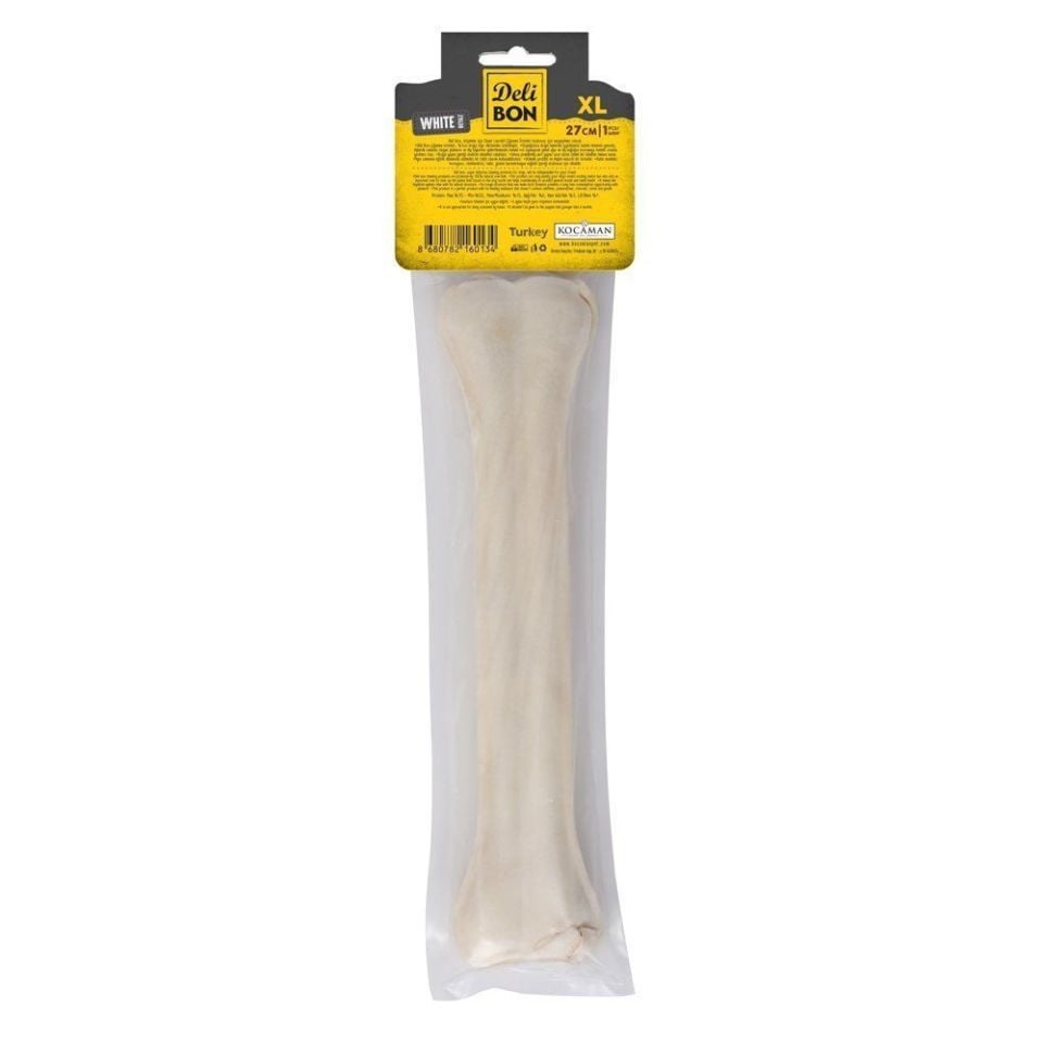 DELİBON DERİ PRES KEMİK 27CM M BOY 1Lİ PAKET BEYAZ 27CMX1AD.