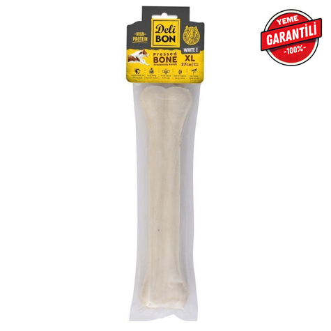 DELİBON DERİ PRES KEMİK 27CM M BOY 1Lİ PAKET BEYAZ 27CMX1AD.