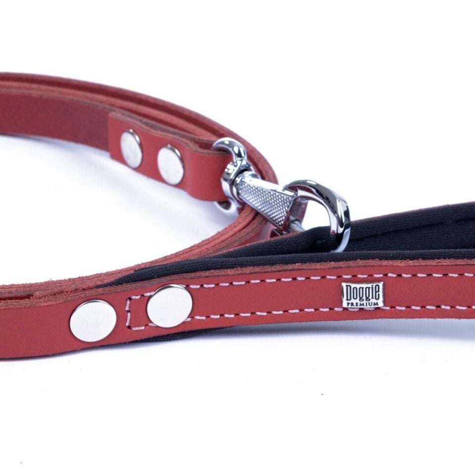 DOGGİE KONFOR DERİ GEZDİRME KIRMIZI 1,5X160CM