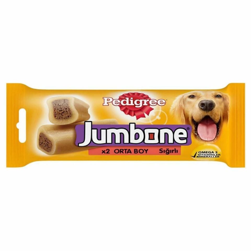 Pedigree Jumbone Orta Irk 2'li Köpek Ödül Maması 180 Gr