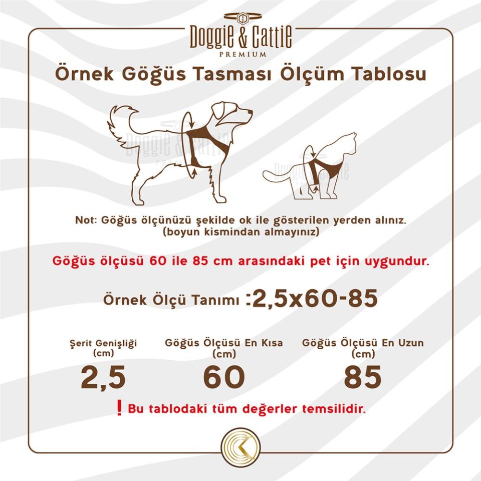 DOGGİE HAVALI DOKUMA GÖĞÜS TASMASI SİYAH 1,5X35-45CM