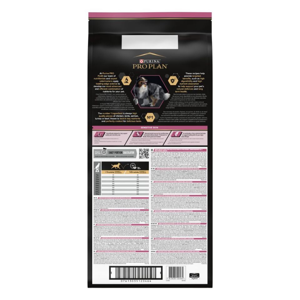 Pro Plan Medium Sensitive Skin Somonlu Orta Irk Yetişkin Köpek Maması 16,5 Kg