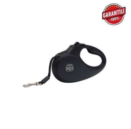 DOGGİE OTOMATİK UZATMA TASMASI MASTER SERİ SİYAH 15KG/5MT