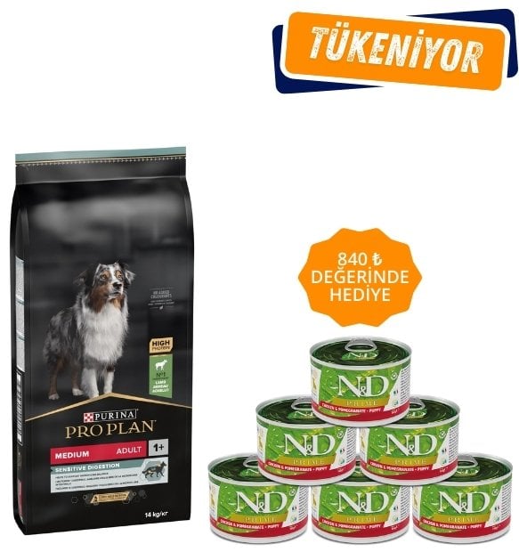 Pro Plan Medium Kuzu Etli ve Pirinçli Orta Irk Yetişkin Köpek Maması 14 Kg
