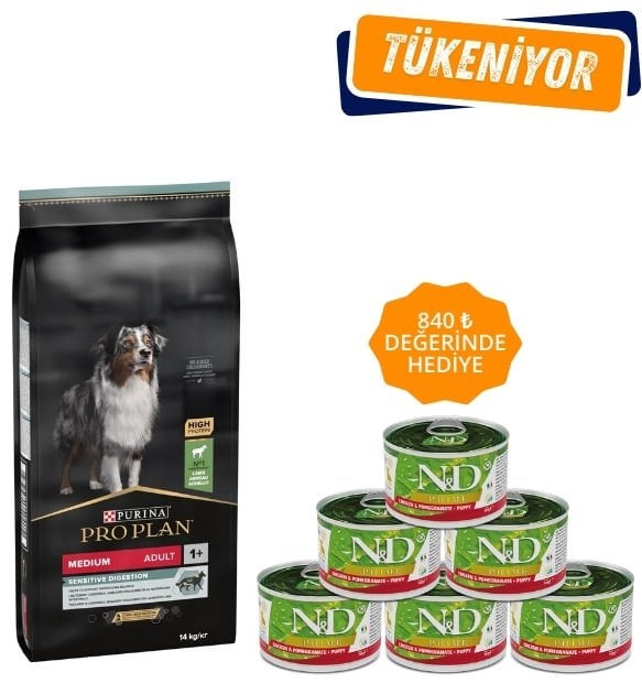 Pro Plan Medium Kuzu Etli ve Pirinçli Orta Irk Yetişkin Köpek Maması 14 Kg
