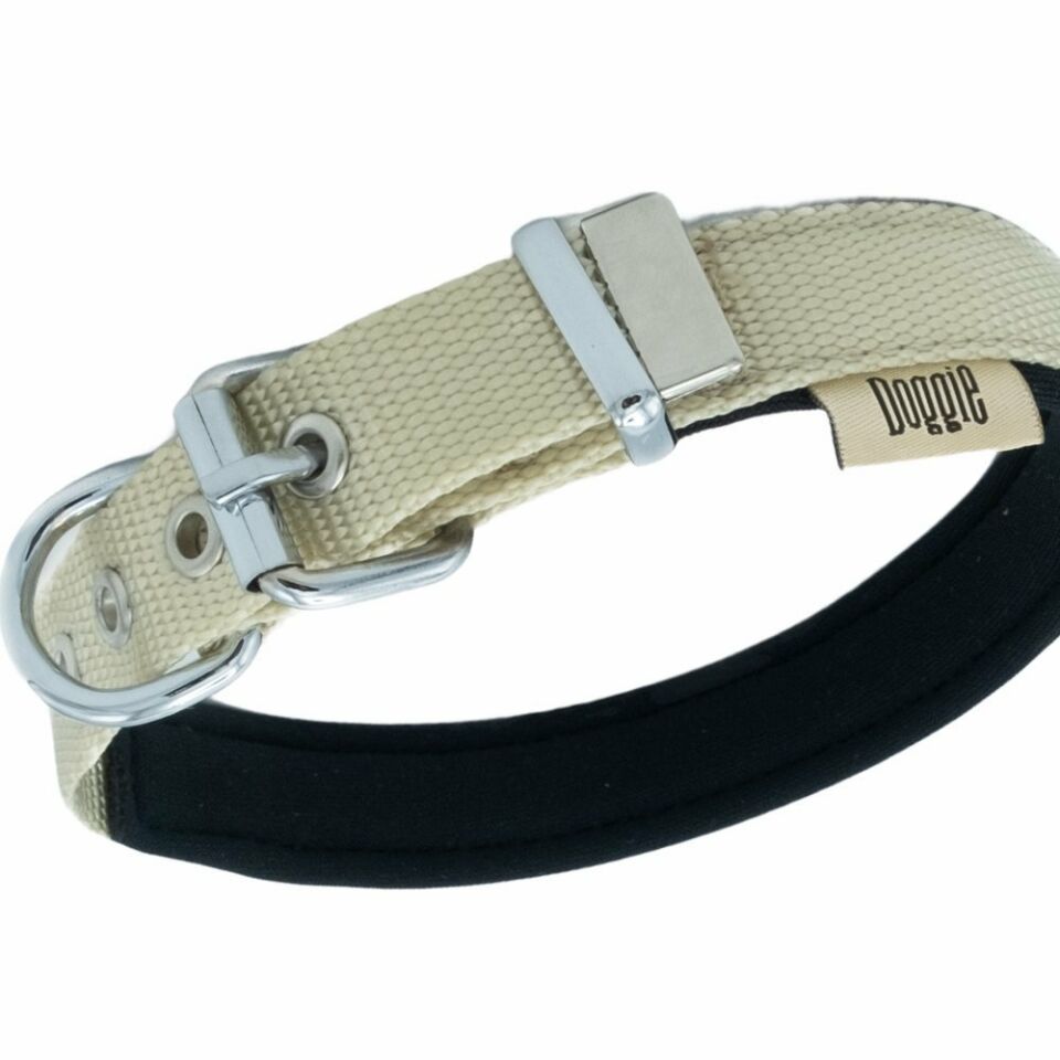 DOGGİE KONFOR DOKUMA KEMİKLİ BOYUN TASMASI HAKİ 2X30-35CM