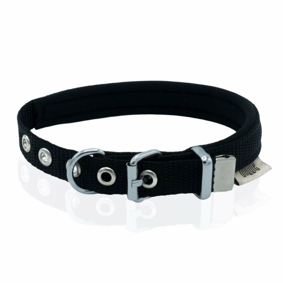 DOGGİE KONFOR DOKUMA BOYUN TASMASI SİYAH 1,5X20-25CM