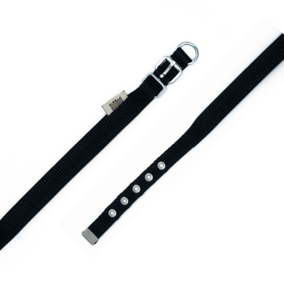 DOGGİE KONFOR DOKUMA BOYUN TASMASI SİYAH 1,5X20-25CM