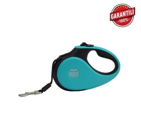 DOGGİE OTOMATİK UZATMA TASMASI SOFT SERİ MAVİ 12KG/3MT