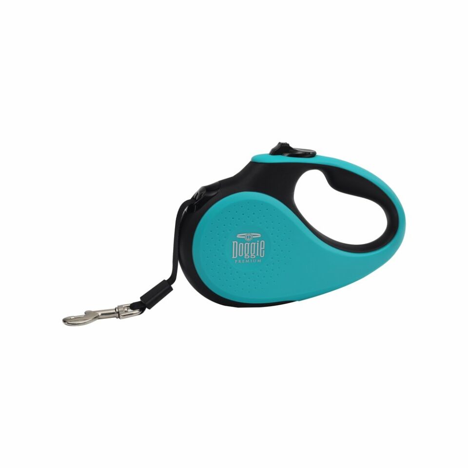DOGGİE OTOMATİK UZATMA TASMASI SOFT SERİ MAVİ 15KG/5MT