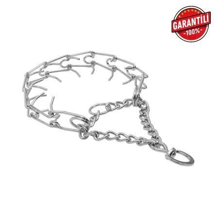 DOGGİE DİKENLİ BOĞMALI ZİNCİR TASMA KROMKAPLAMA 3,5X55CM