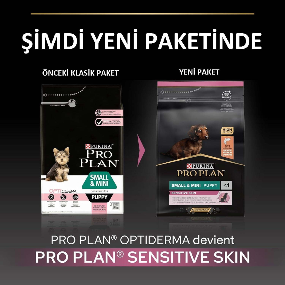 Pro Plan Puppy Small Mini Somonlu Küçük Irk Yavru Köpek Maması 3Kg (Eğitim Pedi ve Mama Ölçüm Kabı Hediyeli)