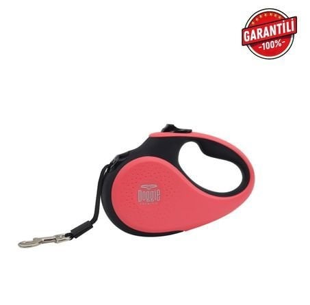 DOGGİE OTOMATİK UZATMA TASMASI SOFT SERİ PEMBE 15KG/5MT