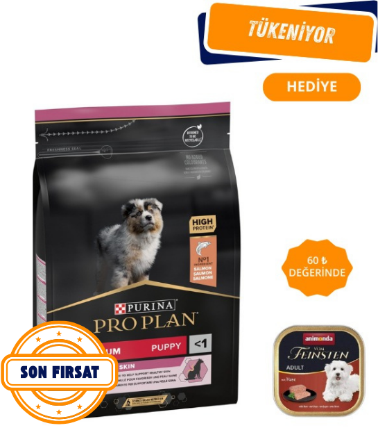 Pro Plan Puppy Medium Somonlu Orta Irk Yavru Köpek Maması 3Kg