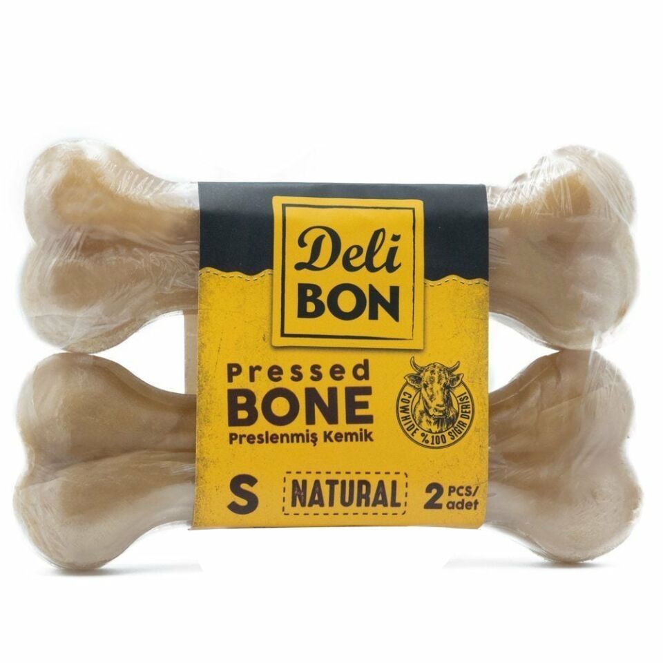 DELİBON DERİ PRES KEMİK 12CM S BOY 2Lİ VAKUM NATUREL 12CMX2AD.