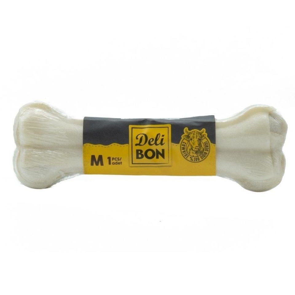 DELİBON DERİ PRES KEMİK 15CM M BOY 1Lİ VAKUM BEYAZ 15CMX1AD.