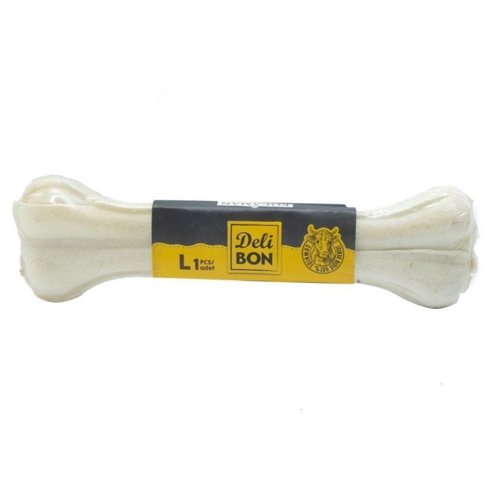 DELİBON DERİ PRES KEMİK 22CM L BOY 1Lİ VAKUM BEYAZ 22CMX1AD.