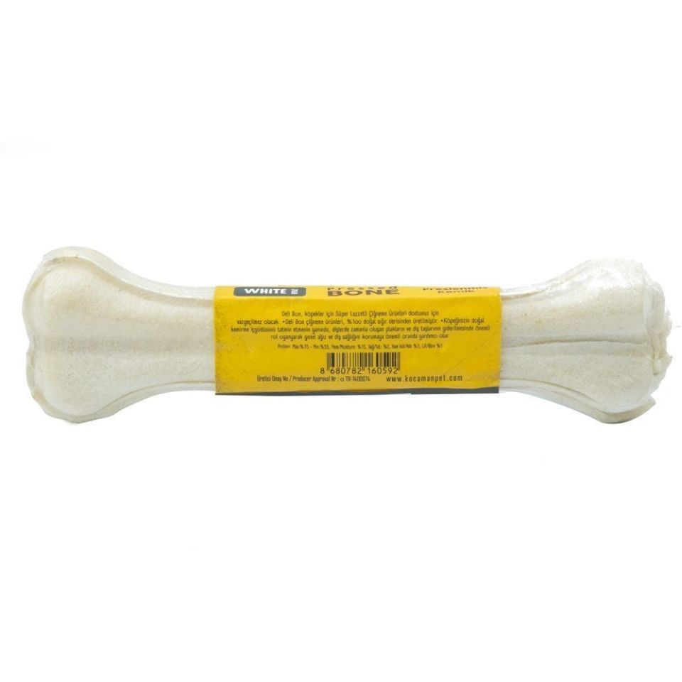 DELİBON DERİ PRES KEMİK 22CM L BOY 1Lİ VAKUM BEYAZ 22CMX1AD.