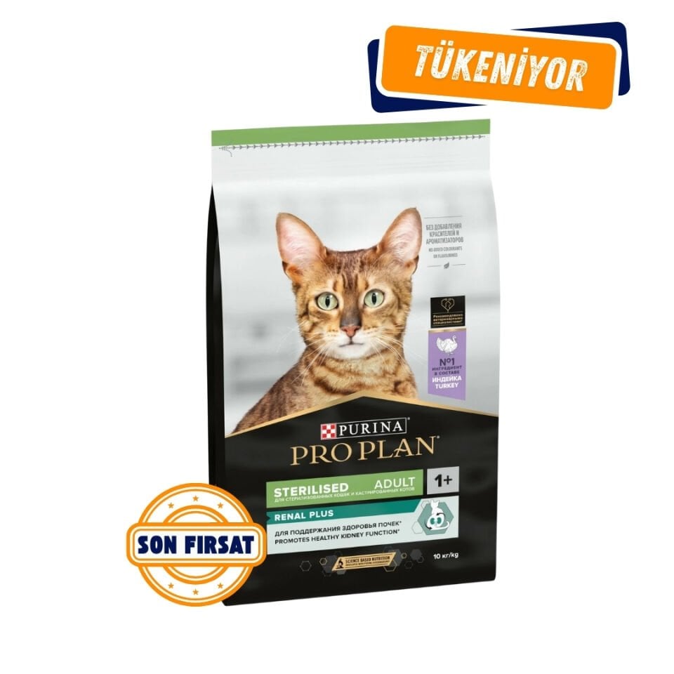 Pro Plan Renal Plus Sterilised Hindili Kısırlaştırılmış Kedi Maması 10 kg