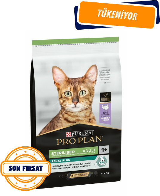 Pro Plan Renal Plus Sterilised Hindili Kısırlaştırılmış Kedi Maması 10 kg