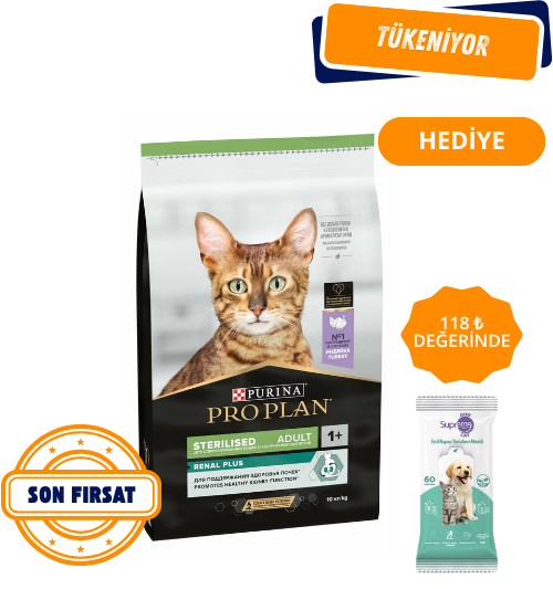 Pro Plan Renal Plus Sterilised Hindili Kısırlaştırılmış Kedi Maması 10 kg