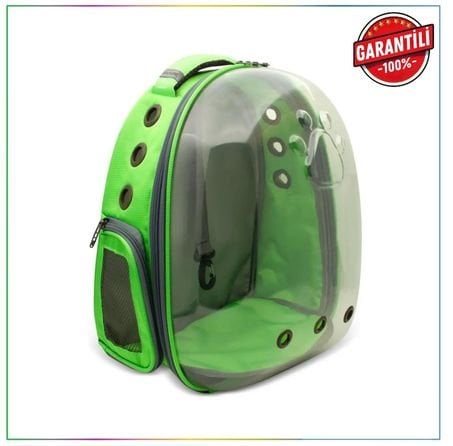 Doggie&Cattie Yeni Şeffaf Taşıma Sırt Çantası yeşil