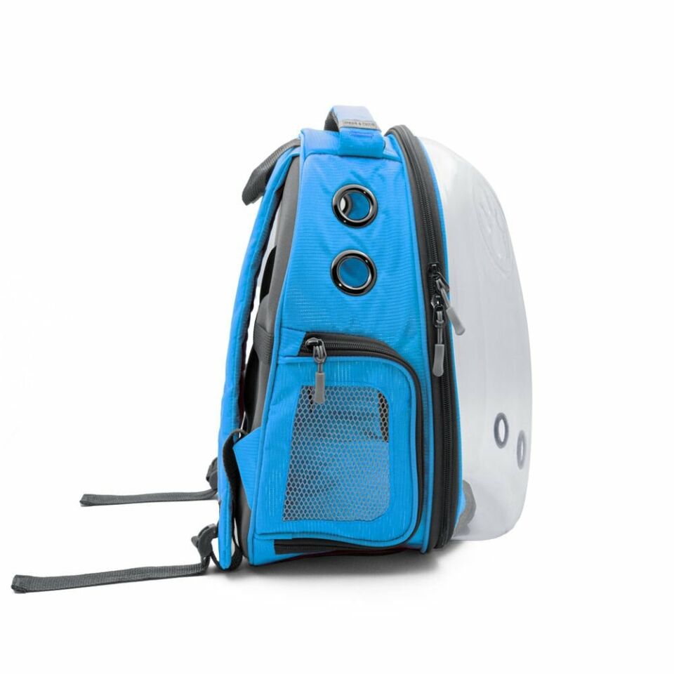 Doggie&Cattie Yeni Şeffaf Taşıma Sırt Çantası mavi