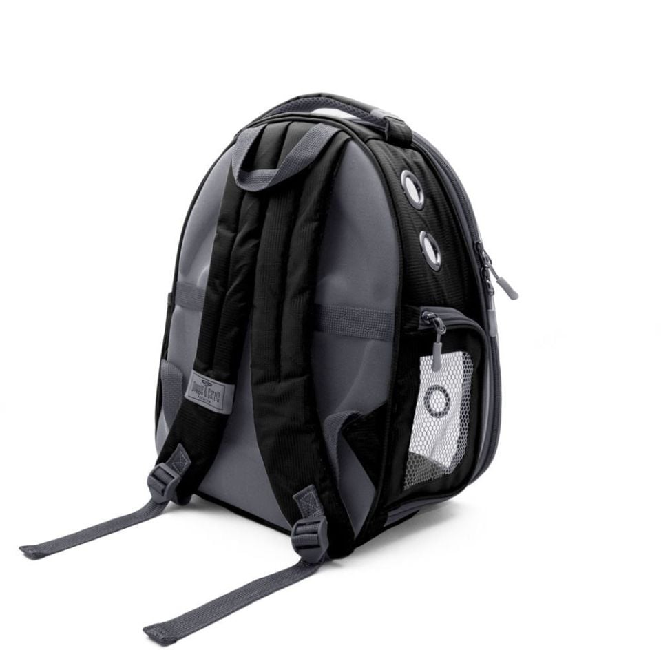 Doggie&Cattie Yeni Şeffaf Taşıma Sırt Çantası siyah