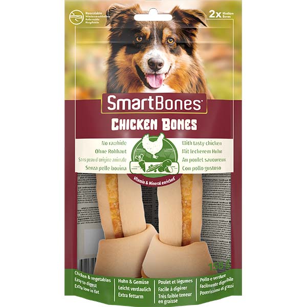 Smart Bones Orta Irk Köpekler İçin Tavuklu Düğümlü Kemik 158gr (2'li)
