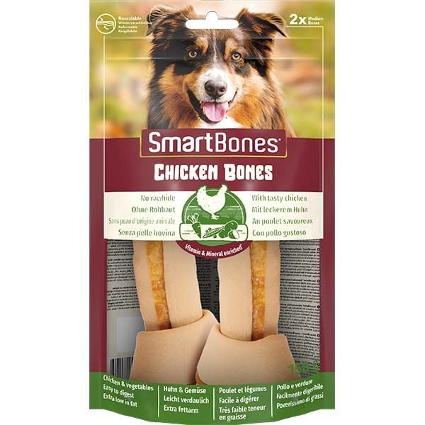 Smart Bones Orta Irk Köpekler İçin Tavuklu Düğümlü Kemik 158gr (2'li)