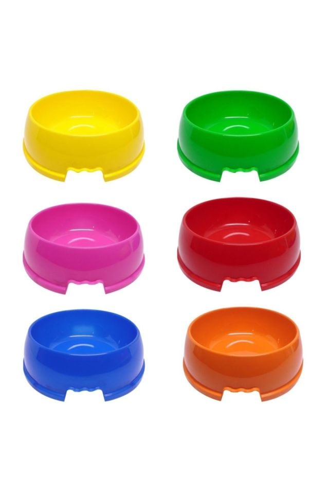 Pet Style Orta Boy Plastik Mama ve Su Kabı 1,75 Lt Pembe
