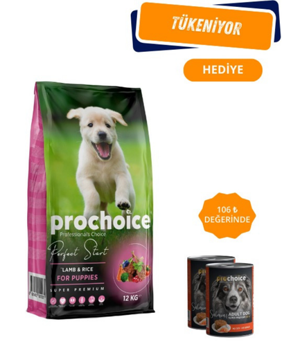 Prochoice Perfect Start Kuzu Etli ve Pirinçli Yavru Köpek Maması 12 Kg