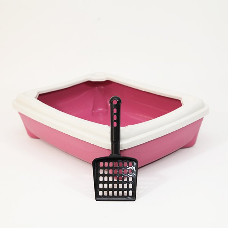 Pet Style Eco Kitty Açık Kedi Tuvaleti Pembe