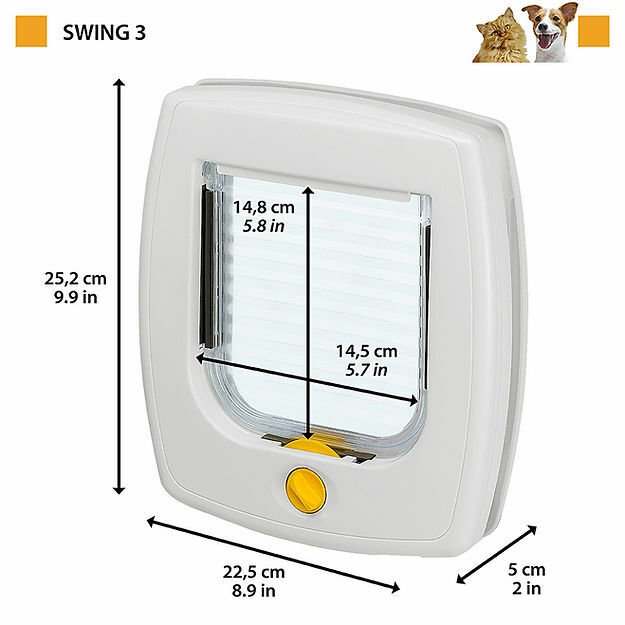 Ferplast SWING 9 KEDİ-KÖPEK KAPISI / KAHVE