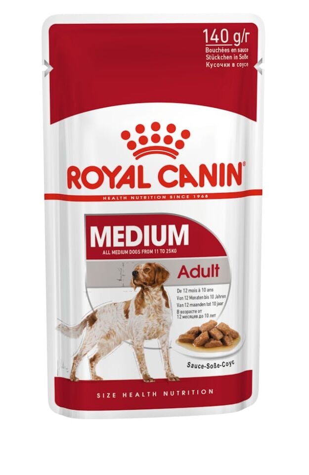 Royal Canin Orta Irk Yetişkin Köpek Yaş Maması 10X140 Gr