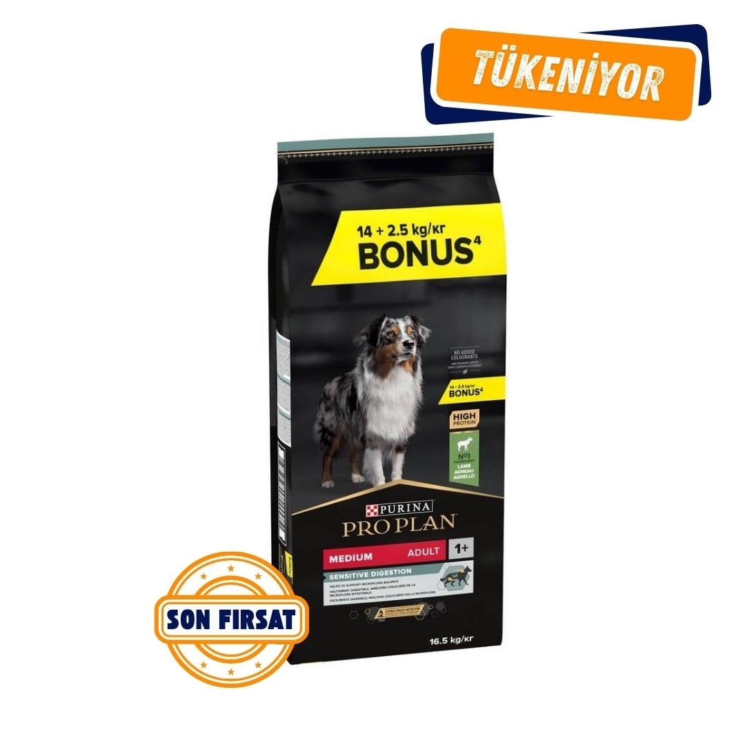Pro Plan Kuzu Etli Yetişkin Köpek Maması Medium Sensitive 16,5 Kg