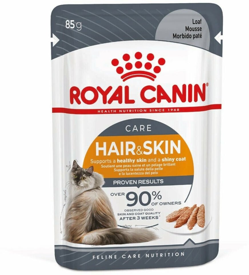 Royal Canin Pouch Gravy Hair & Skin Care Yetişkin Kedi Yaş Maması 12X85 Gr