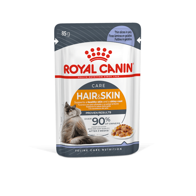 Royal Canin Pouch Jelly Hair Skin Hassas Tüylü Kedi Maması 12X85 Gr